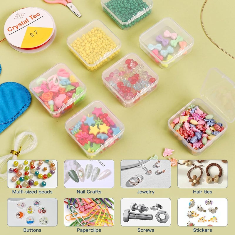 Douorgan Diamond Painting Storage Containers Portable Bead Organizer Shockproof Bead Art Storage Case Jewelry Beads Storage Box (30 Small Boxes) - Image 5
